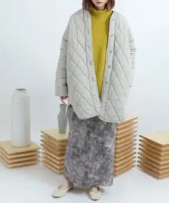 センスオブプレイスバイアーバンリサーチ リバーシブルキルティングボアコート