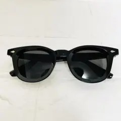 新品 サングラス ボストン レトロテイスト 厚みセルフレーム グレー 男女