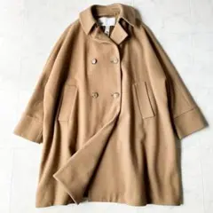 極美品✨ ティッカ テントコート オーバーシルエット ラフランスリーブ ベージュ