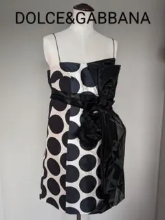 特別価格【Dolce & Gabbana】 ワンピース カクテルドレス Dolce & Gabbana ドルチェ＆ガッバーナ ローズ柄 Poplin Dress