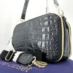 【未使用✨】キャットインザクローゼット カメラバッグ ショルダー 型押し レザー