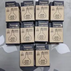 10個 Panasonic レフ電球 300形 220V 屋外用