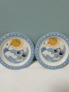 ムーミン　メラミン　皿　2枚 未使用