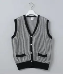 <6(ROKU)>COTTON STRIPE VEST/ベスト