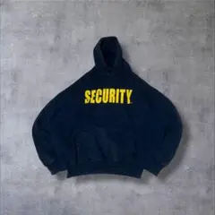 SECURITYユーズド古着スウェットプルオーバービッグロゴネイビー/R497