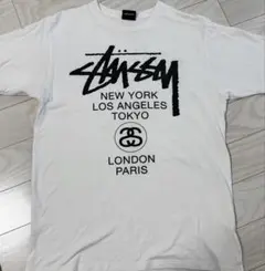 Stüssy ステューシー WORLD TOUR Tシャツ ホワイト