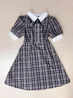 Avail 半袖 デコルテオープンミニワンピース