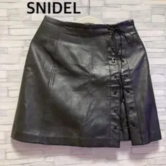 【極美品】✴️SNIDEL✴️スナイデル✴️フェイクレザー✴️ミニスカート