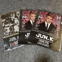JUN.K LOVE & HATE クリアファイル 3枚セット2PMジュンケイ