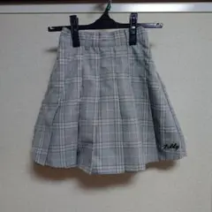 Ziddy　150サイズ　スカッツ　スカートパンツ　水色　チェック