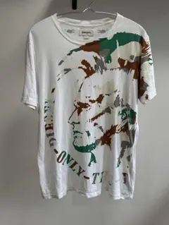 DIESEL モヒカンカモフラ ロゴTシャツ Sサイズ