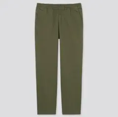 UNIQLOユニクロ ジャージーリラックスアンクルパンツ57OLIVE Lサイズ
