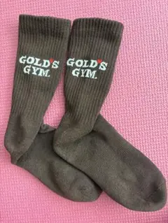 GOLD'S GYM ダークブラウン ソックス 靴下 ゴールドジム
