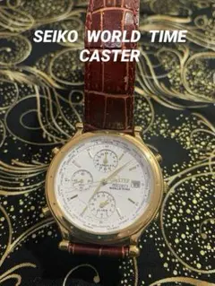 SEIKO ワールドタイム シルバー/ゴールド　5T52-7A00　電池交換済み SEIKO ワールドタイム シルバー/ゴールド 5T52-7A00 電池交換済み