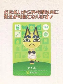 未使用.あつ森amiiboカード.ナイル