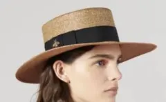 GUCCI グッチ ラメ ファブリック パピエ ハット 麦わら カンカン 帽子