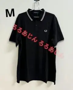 未使用新品 FRED PERRY ブラックポロシャツ M