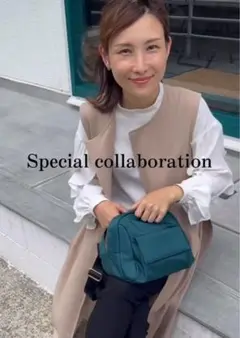 値下げ！未使用！はあちゅうさんコラボ☆グリーンバッグ