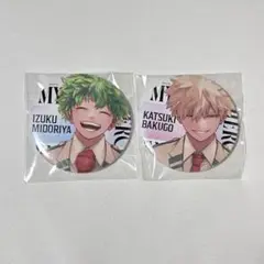 ヒロアカ ジャンプGIGA 缶バッジ 爆豪勝己　緑谷出久　2点セット