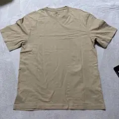 H&M ベージュ コットン Tシャツ
