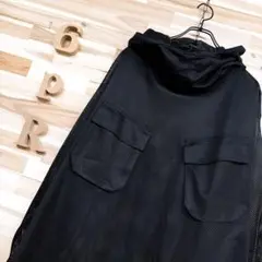 廃番【ナノユニバース】虫除け加工 オール メッシュ パーカー L 黒ブラック