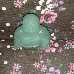 翡翠 布袋様 置物 中古 縁起物