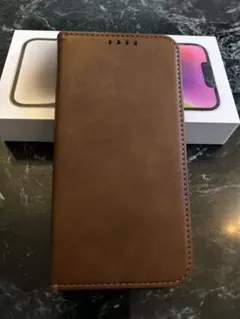 iPhone 12 Pro 手帳型ケース　ブラウン