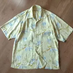 Tommy Bahama アロハシャツ/シルク100%/A209/古着/M
