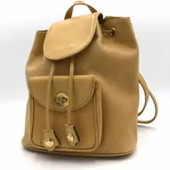 美品✨GIVENCHY ジバンシー ミニリュック レザー ターンロック イエロー