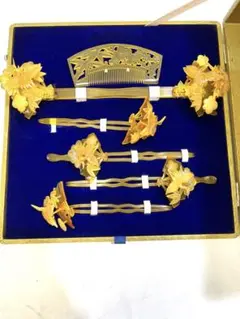 【超レア】昭和レトロ　花嫁　花魁　べっ甲花飾りのかんざしセット　美容院　時代劇 楽天市場】【レンタル】花嫁 かんざしレンタル べっ甲風 02 和装