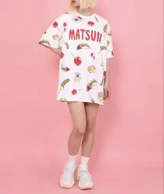 PUNYUS プニュズ フード総柄Tシャツ（MATSURI) サイズ2 まつり