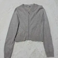 sorie mieux グレー ニットカーディガン 長袖　小さめ　S