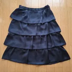 【中古】PARTS ON PARTS ブラックフレアスカート Mサイズ 結婚式