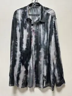 【ZARA】長袖シャツ ブラックホワイトストライプ