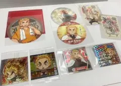 鬼滅の刃 煉獄杏寿郎 猗窩座 コースター×3 シール×6 セット