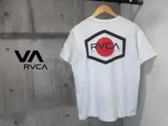 RVCA ルーカ 日の丸バックプリント Tシャツ M ヘビーオンス 白 MMA