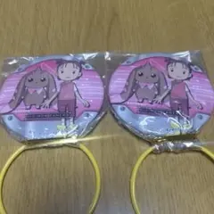 デジモンアドベンチャー　缶バッジ　李小春　ロップモン　セガ限定　2個セット