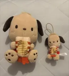 はぴだんぶいスシローコラボ 第二弾日焼けぬいぐるみ・マスコットセット ポチャッコ