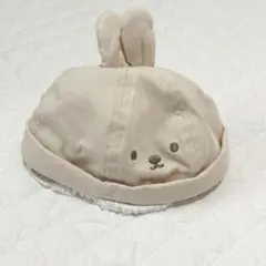 【美品】 赤ちゃん本舗 耳 うさぎ 帽子 44～46cm
