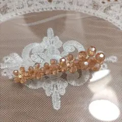 flower　ビーズヘアクリップ