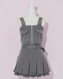 pium スタッズポケットビスチェセットアップ