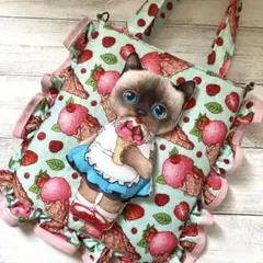 コヤンイサムチョン　フリル付き2wayバッグ　ハンドメイド