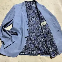 未使用級/6XL ETRO テーラードジャケット　裏地ペイズリー　表地ジャガード