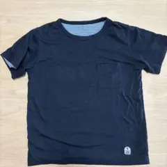 FIDELITY フェデリティ　黒いコットンTシャツ ポケット付き