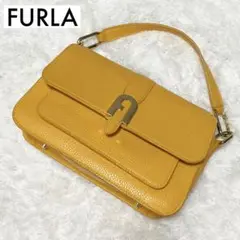 美品♡レア FURLA ソフィア グレイニー S イエロー ハンドバッグ