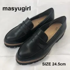 未使用級⭐masyugirl ブラックローファー 24.5cm
