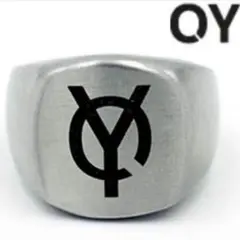 OY オーワイ ロゴ入りシルバーリング 男女兼用 13号