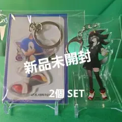 戌神ころね シャドウ衣装ver コラボイラスト + ソニック キーホルダー