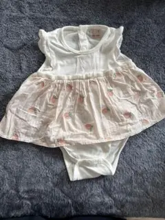 petit main 女の子 ロンパース 70サイズ
