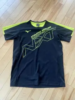 Mizuno NEXT Tシャツ ブラック/ライム
